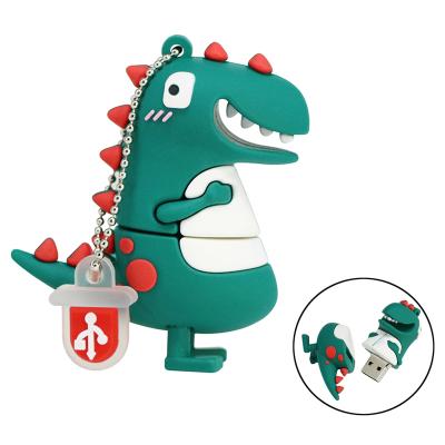 China cute silicone dinosaur monster customize pvc usb pendrive flash drive 1gb 2gb 4gb 8gb 16gb 32gb 64gb 128gb for sale