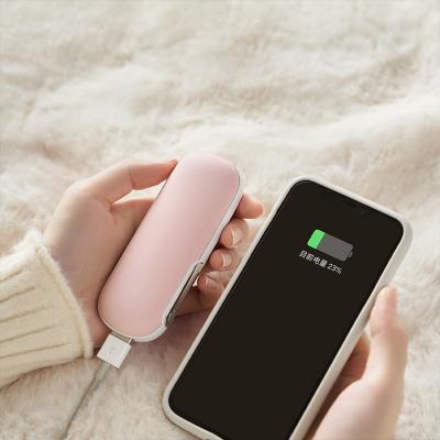 China Winter Gifts Portable Mini Fast Power Bank Rechargeable reusable Pocket Hand Warmer POWER BANK for sale