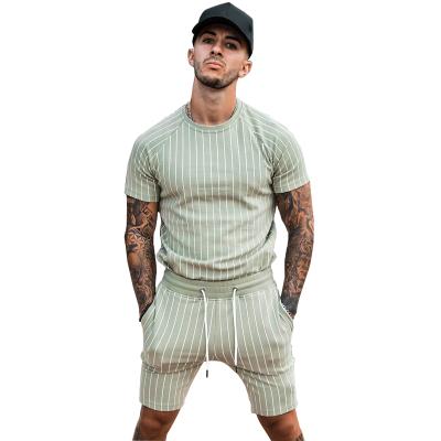 China Breathable Custom Printing Twin Set T-Shirts With Shorts Slim Fit Summer Smart Wear 2 Pieces Short Sleeve T-Shirt Sets And Shorts for sale