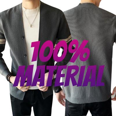 China 2021 Autumn New Arrival Button Wool Men's Fleece Knitted Sweater Cardigan Jacket Coat for sale