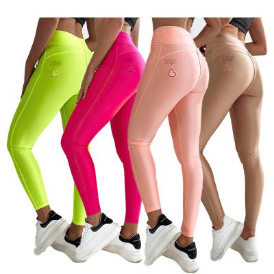 China 2022 Fashion Tik-Tok Waisted Antibacterial Ladies Sports Antibacterial Butt Lift Yoga Pants Tight High Tik Tok Fitness Custom Logo Leggings For Women for sale