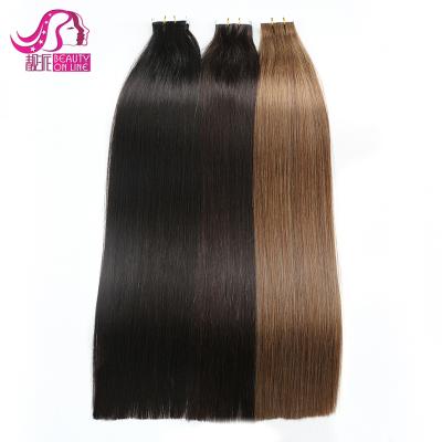 中国 natural & healthy & Wholesale Straight Straight Natural Wave Hair Micro Remy Russian Skin Weft Invissble Tape In Hair Extension 販売のため