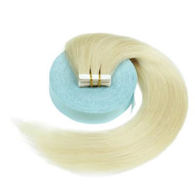 China Light Blonde Color 613 Silky Straight Wave Tape In Remy Human Hair Extensions for sale