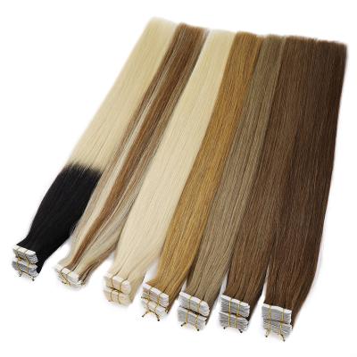 China 12A Silky Straight Invisible Brazilian Russian Virgin Natural Tape In Human Hair Extensions for sale