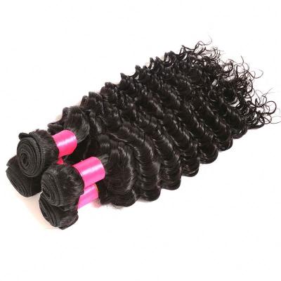 China Wholesale Distributor Silky Straight Indian Brazilian Virgin Loose Deep Wave Hair Loose Wave Hair Bundles for sale