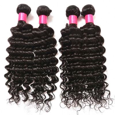 Κίνα Silky Straight Wave Deep Wave Bundles Natural Brazilian Hair Weft Color Grade 12A Virgin Hair Deep Wave Hair Extensions Bundles Deals προς πώληση