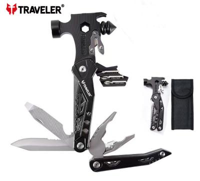 China Multi Functional Multi Tools Stainless Steel Portable Vehicle Tools Multi Function Hammer for sale