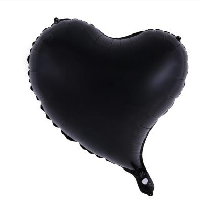 China Advertising Toy Factory Hot Selling Romantic Black Balloons Black Single Foil Balloons Mini Size Foil Balloons for sale