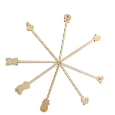 China Disposable Bamboo Cocktail Picks Bamboo Skewers For Party 12cm for sale