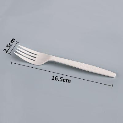 China 16.5CM Pla Composteerbaar Bulk Plastic Vorken Beschikbaar Bestek Te koop