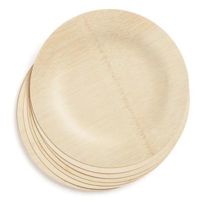 China Vajilla disponible de bambú redondo biodegradable de la comida de las placas de cena en venta