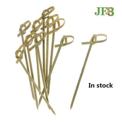 China Custom Bamboo Knot Skewers Toothpicks 12cm For Cocktail Event Supplies for sale