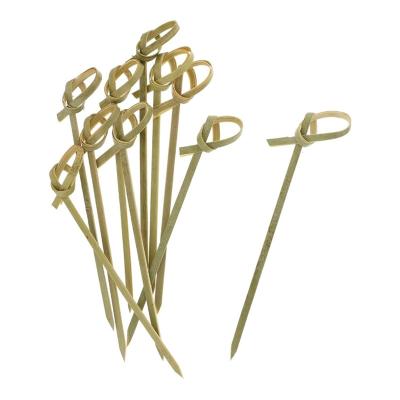 China Party Supplies Bamboo Knot Cocktail Sticks Skewer bamboo ear pick 9cm 4 Inch for sale