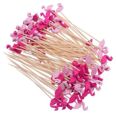 China Bulk Natural Bamboo Cocktail Stick Decorative Toothpicks For Appetizers for sale