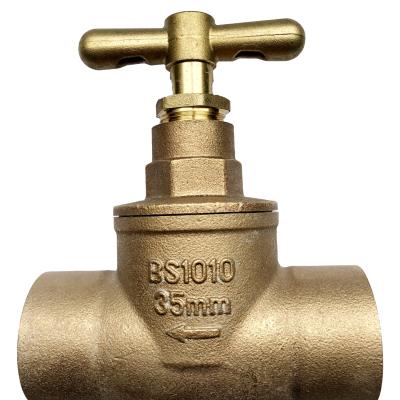 China Heating and cooling systems. Tap Water Systems DN25 Bronze Globe Valve With Compression End for sale