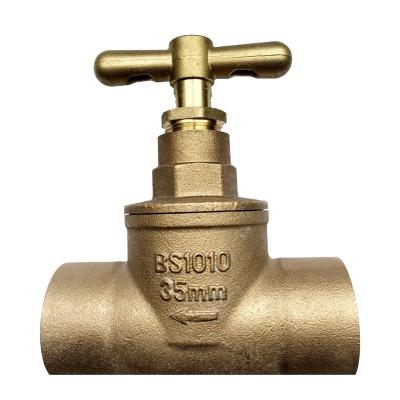 China Heating and cooling systems. Tap Water Systems DN25 Bronze Globe Valve With Compression End for sale