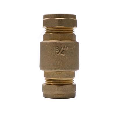 China Heating and cooling systems. Tap Water Systems Customize Brass Sleeve M/M Check Valve With Casing Copper Connector Flange Check Valve for sale