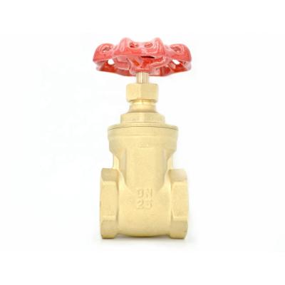 China Heating and cooling systems. Tap Water Systems High Quality Medium Duty Handwheel Valve NPT BSP Female Thread Red Steel Brass Gate Valve for sale