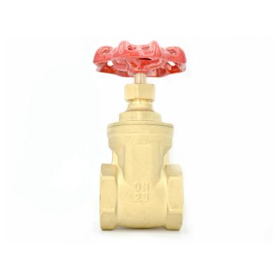 China Heating and cooling systems. Tap Water Systems High Quality Medium Duty Handwheel Valve NPT BSP Female Thread Red Steel Brass Gate Valve for sale