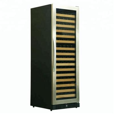 China LG compressor and 0.7mm body built in single cooler zone wine cabinet under counter for sale