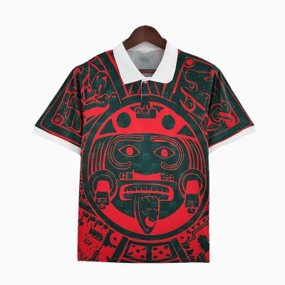 China Shirts & Top Quality 97 Thailand Retro Football Shirt Top Vintage Soccer Wear Custom Soccer Mexico Soccer Jersey for sale