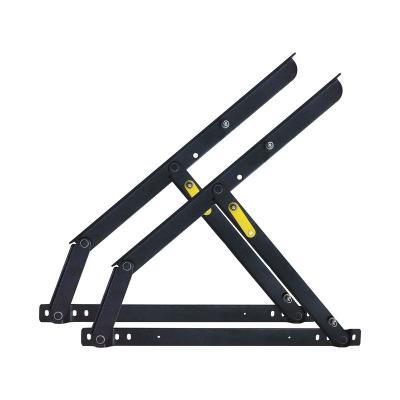 China Modern Metal Lift Up Soft Narrow Concealed Storage Sofa Bed Hydraulic Hinge Hinges Fit Spring Hardware Mechanism Furniture Box for sale