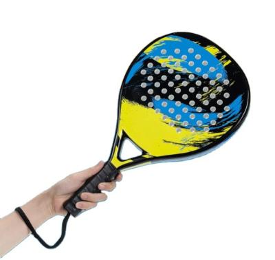 China Carbon Fiber Beach Tennis Paddle Racket Carbon Fiber With Eva Memory Foam Core Tennis Padel For Raquete Beach Tennis for sale