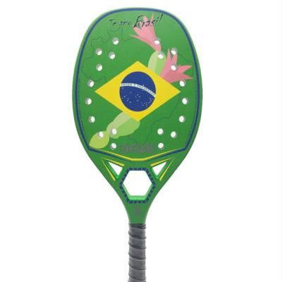 China New Arrival Carbon Fiber Low Moq Customized Carbon Beach Tennis Racket for sale