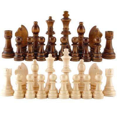 China Children 70mm Vintage Wooden Chess Board Checker Set Entertainment Games for sale