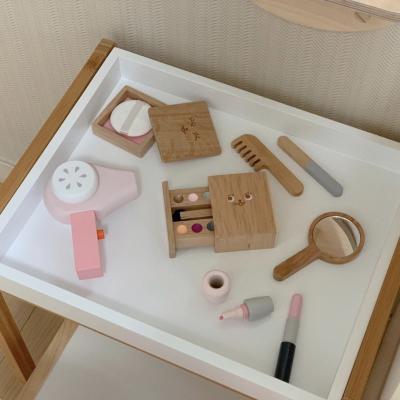 China ISO9001 Childrens Portable Montessori Wooden Cosmetic Toy Set for sale