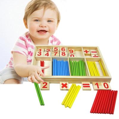 China Figure Blocks Counting Wooden Toys Montessori Educational Children Gift for sale