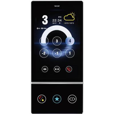 China Monarch Communication Protocol Black Screen 10.1 Inch TFT Vertical Display Elevator Lift Touch Cop Screen for sale