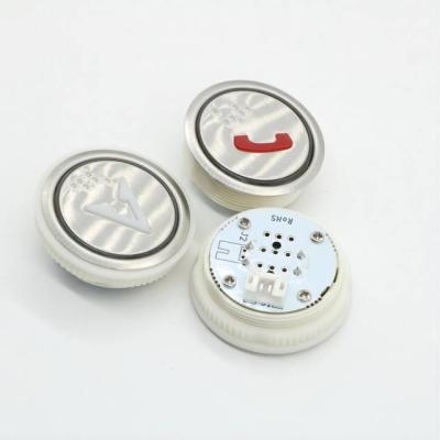 China Lift Parts Elevator Round Push Button Lift Landing Button Elevator LOP COP Button for sale