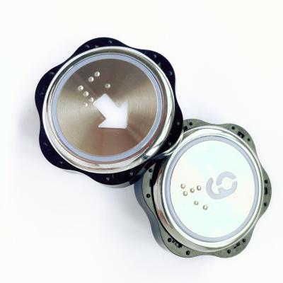 China Elevator COP LOP Control Button Cutout Dimensionon 32.5mm Operation Pressure 2.5-5N for sale