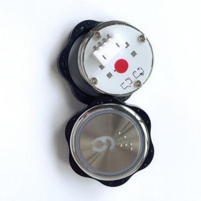 China Smooth Operation Pressure 2.5-5N Round Elevator Push Button With 0.3-0.6mm Operation Distance for sale