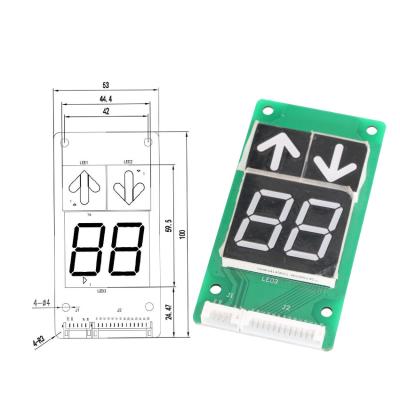 China Elevator Parts Supplier Customized 7 Segment Red Color LED Display Panel Elevator Lcd Display for sale