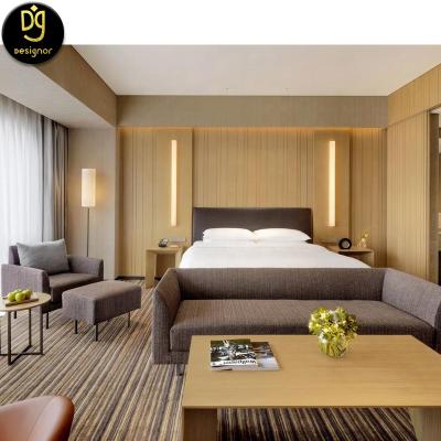 China DG Adjustable Modern Guest Room Furniture Wooden Mixed Metal Luxury Hotel Bedroom Furniture (Other) Manufacturer for sale