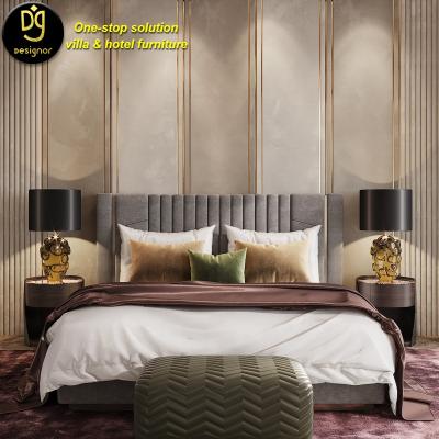 China Hotel Furniture Badroom DG Modern Hotel Bedroom Furniture Suites Modern American Luxury Elegant Bedrooms for sale