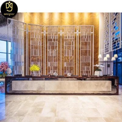 China (Size)Adjustable Five Star Reception Console For Hotel Lobby Furniture Complete Set From DG China Contermporary Manufacturer for sale