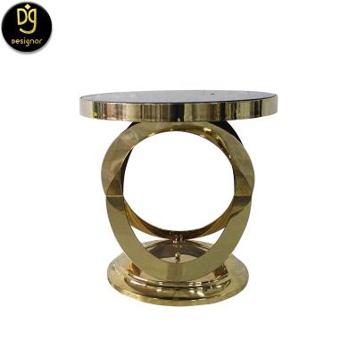 China (Size)adjustable dg customized villa furniture stainless stee table living room marble side coffee table for sale