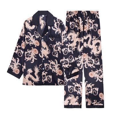 China QUICK DRY New Arrive 2021 Pj Sets Nightgowns Milk Silk Pajamas For Men Set for sale