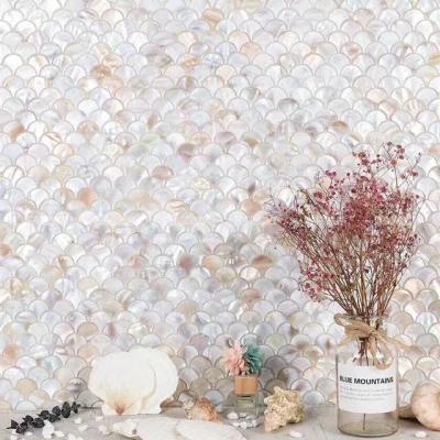 China Modern factory direct shell mosaic living room background wall porch wall balcony bathroom mirror decoration for sale