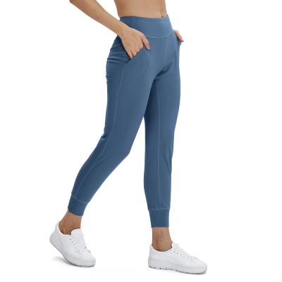 China 2021 Running Sportswear Womens High Waist Fitness Yoga Pants Viable With Pocket for sale