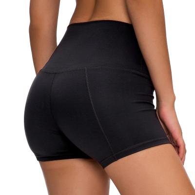 China Hot Seller Custom Made Women Four Way Stretch High Waisted Workout Leggings Yoga Shorts for sale