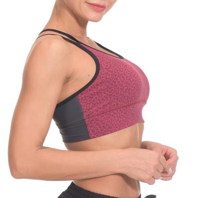 China Breathable Womens Workout Yoga Clothes Activewear Racerback Sports Strappy Bras for sale