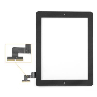 China High Resolution iPad Touch Screen Digitizer with Home Button Bracket and Camera Barcket for iPad 2 for sale