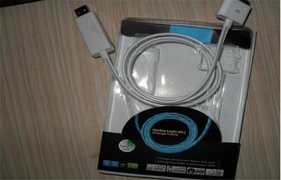 China Fashion Electroluminescent Products EL Light Up Micro Usb Cable , 80 - 90cm Length for sale