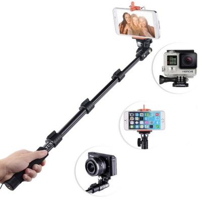 China Aluminium Alloy Monopod Selfie Stick , Extendable Self Portrait Selfie Handheld Stick for sale