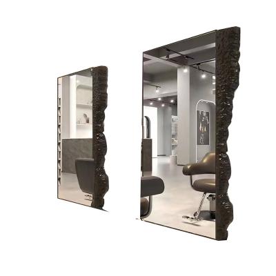 China Strong Hot Sale Modern Popular Wholesale Barber Shop Wall For Barber Shop Station Salon Mirror for sale