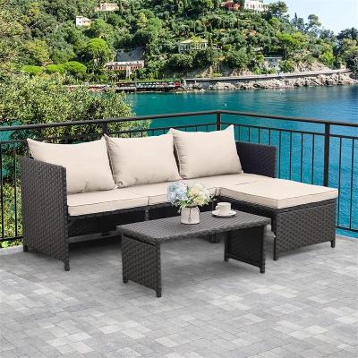 China Eco-friendly\UV Resistant\Water Proof\Weather Resistant Garden Furniture Set Outdoor Rattan Furniture Set for sale